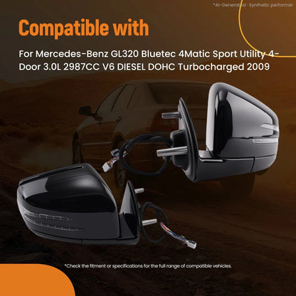 Rear View Mirror for Mercedes-Benz GL/ML Class (2000–2011) 1648105193, 1648104693