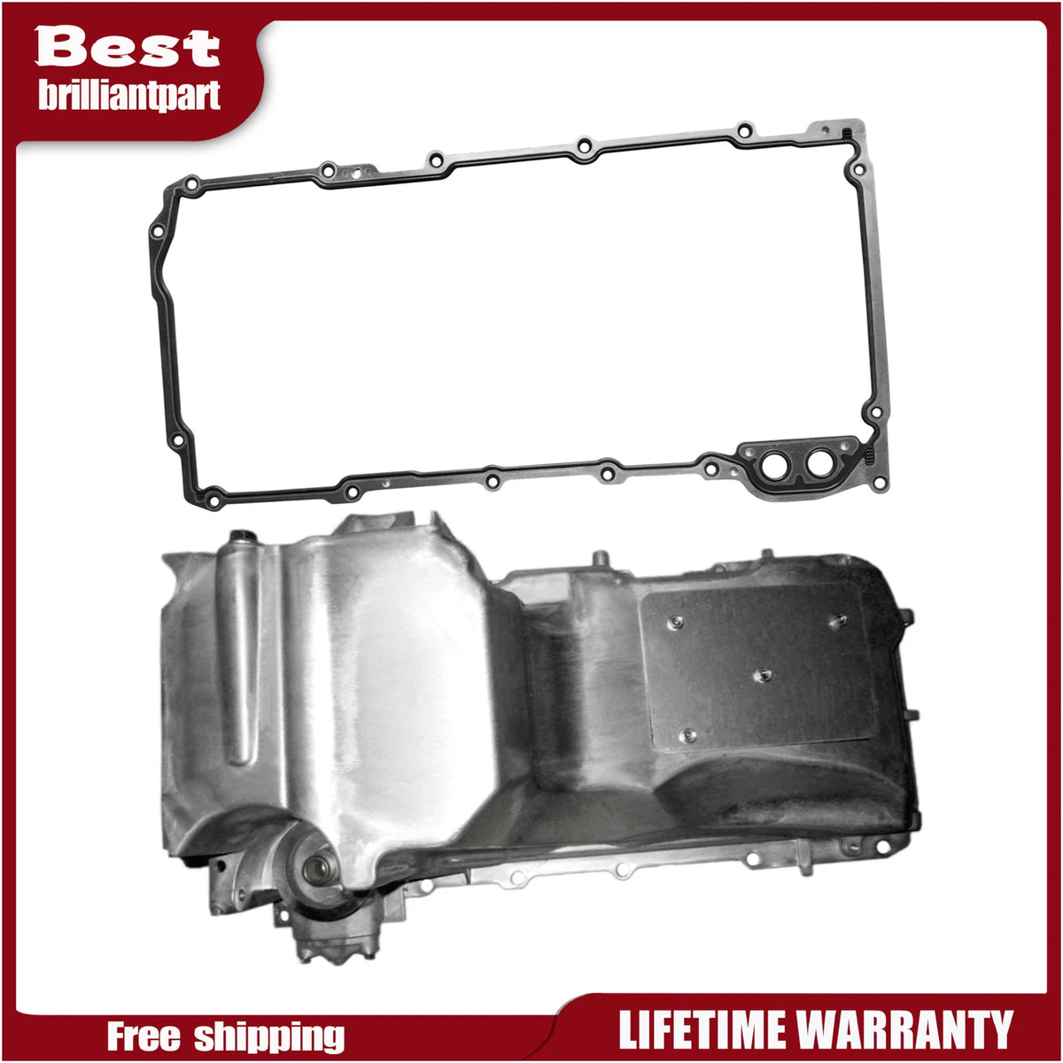 Engine Oil Pan with Gasket for Cadillac Chevrolet Silverado GMC Sierra 1500 2500 (2007–2019)