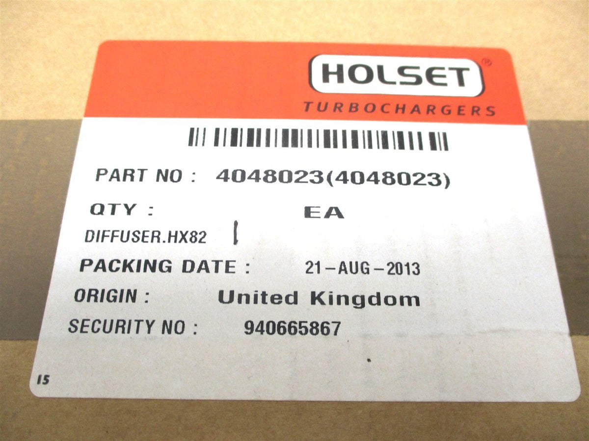 Holset Turbocharger Diffuser Back Plate for