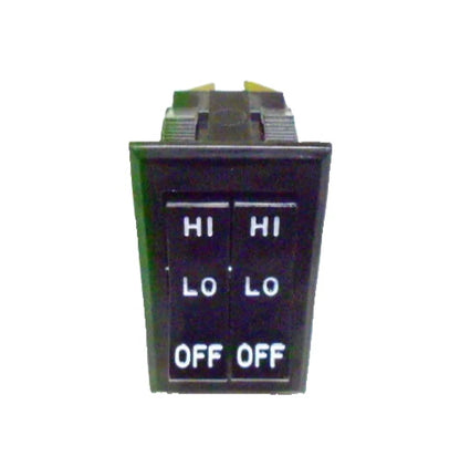 Dual Hi Lo Off Heater Rocker Switch for Blue Bird Bus (2133452)