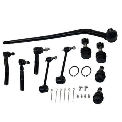 10X Front Rear Ball Joints Tie Rod Sway Bar for Jeep Wrangler (2007–2018)