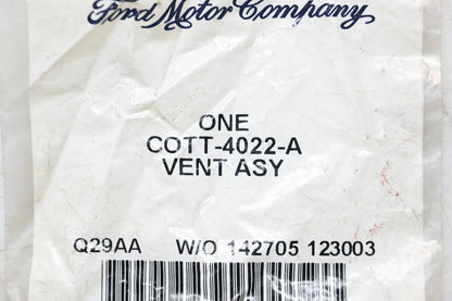 Vent Assembly Valve for Ford COTT-4022-A (NOS)