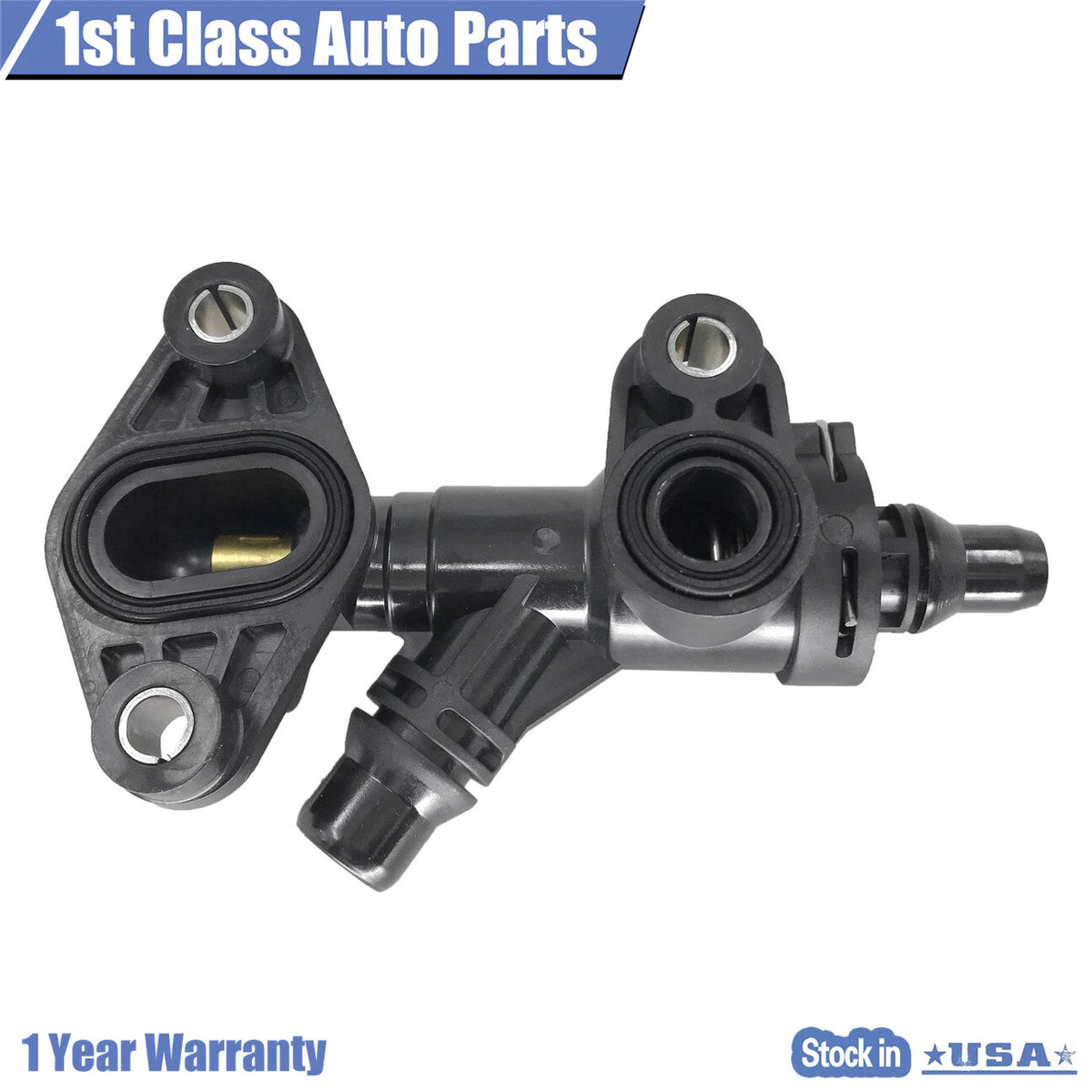 Coolant Thermostat with Housing for BMW 535i 640i 740i 750i 760Li (2009–2015)