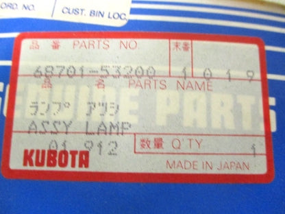 Assembly Lamp On/Off Switch for Kubota (68701-53200)