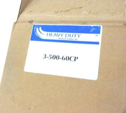 3" Flared Chrome Exhaust Stack Pipe for Heavy Duty Manufacturing (60x5x5)