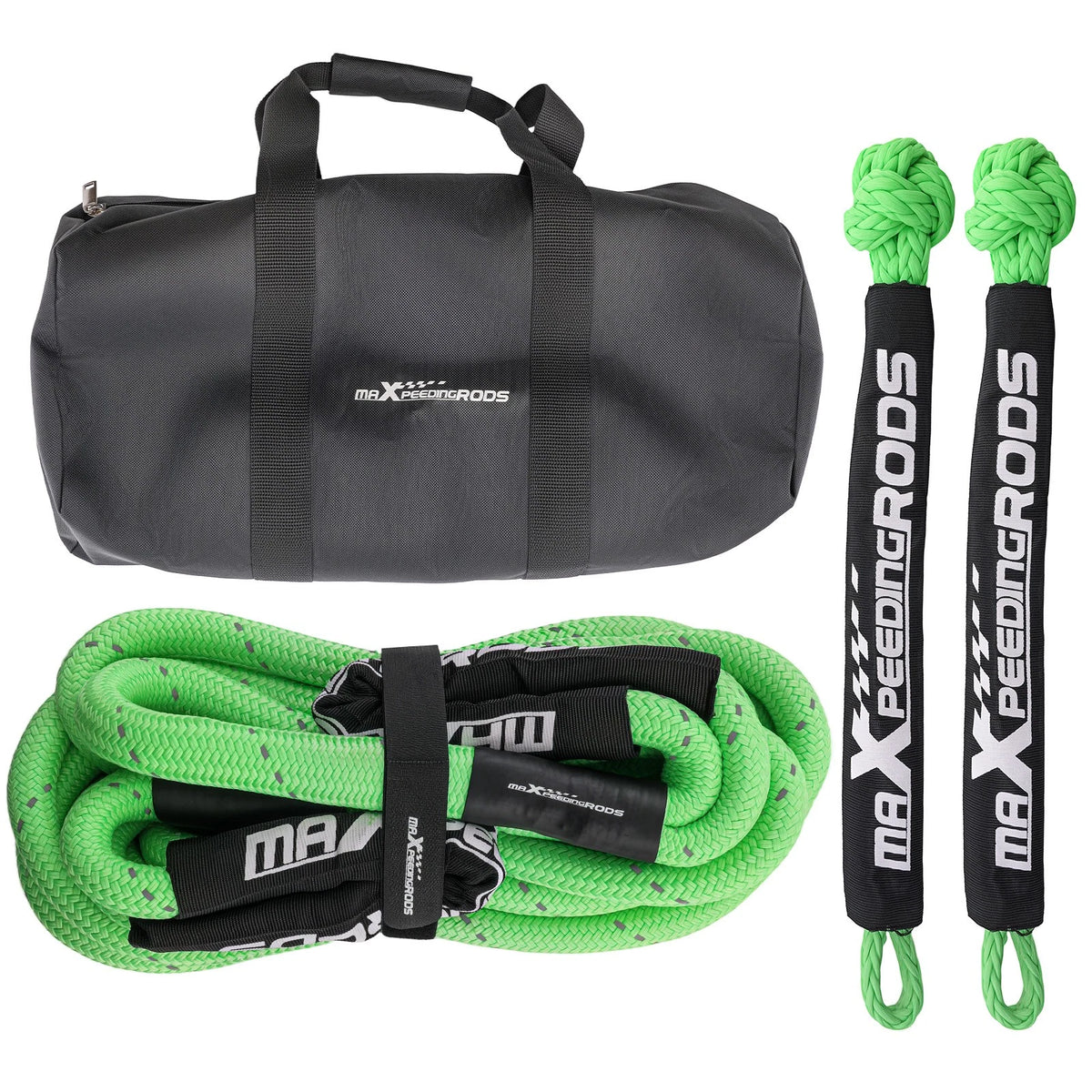 30ft Nylon Kinetic Tow Rope for 4WD SUV Truck (30864lbs Capacity)