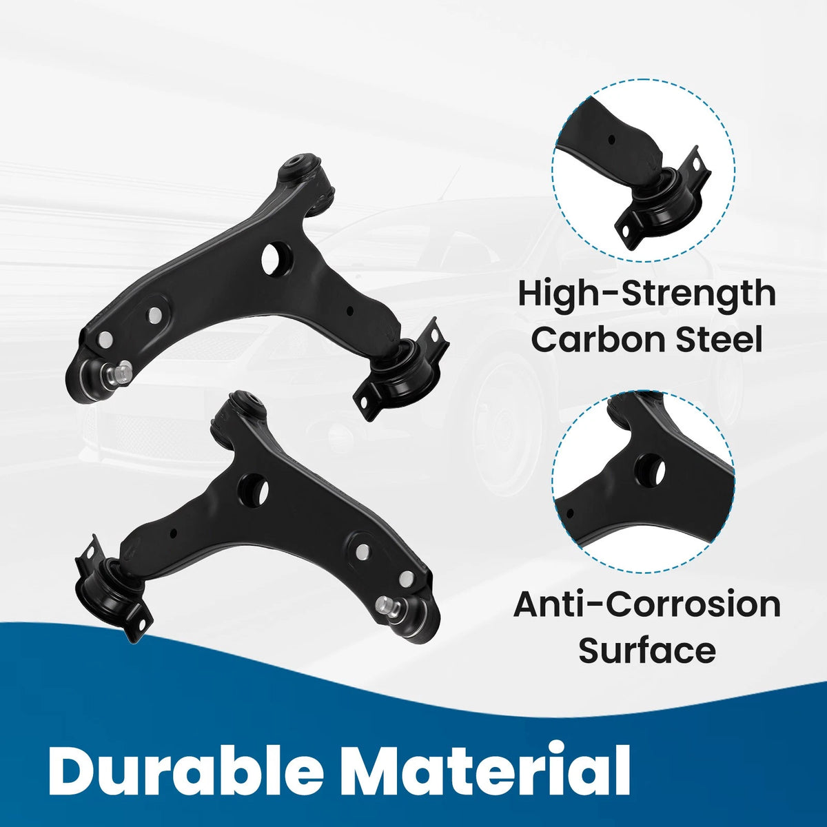 Front Lower Control Arms Ball Joints Sway Bars for Ford Focus (2004–2011)