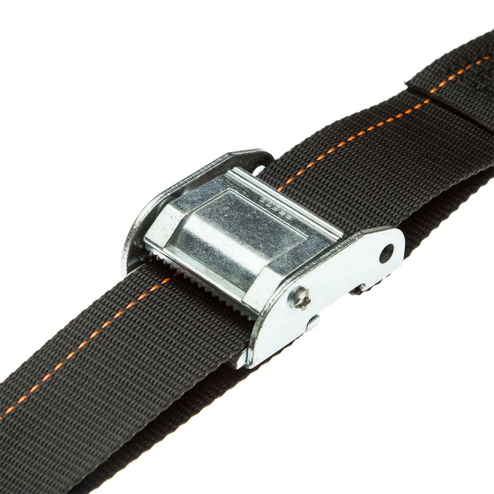 2-Pack 2" x 12' Cam Buckle Cargo Tie-Down Straps E-Fittings