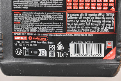 Motul 104137 1L 15W-60 Synthetic Racing Oil for Racing Vehicles (NOS)