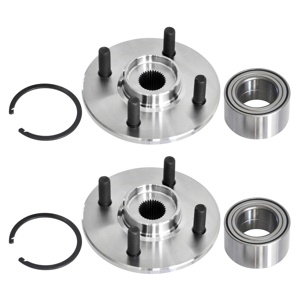 2X Front Wheel Bearing & Hub 518514 for Saturn SC1 SC2 SL SL2 SW1 SW2 (1991–2002)