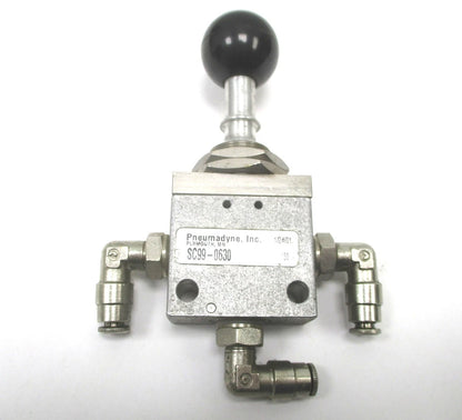Pneumadyne Toggle Actuated Valve for SC99 (1/8" Push In Connection)