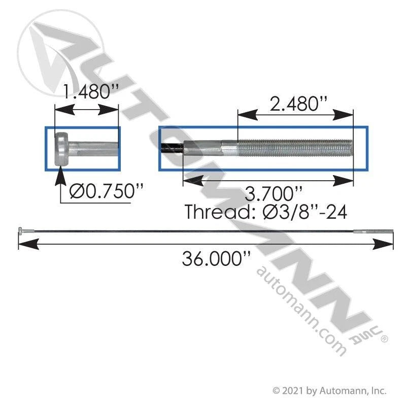Brake Air Tank Cable for MN (Replaces 3544911C1)