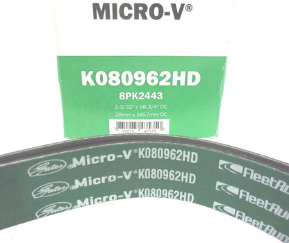 Gates Serpentine Heavy Duty Micro-V Belt K080962HD 8PK2443 for