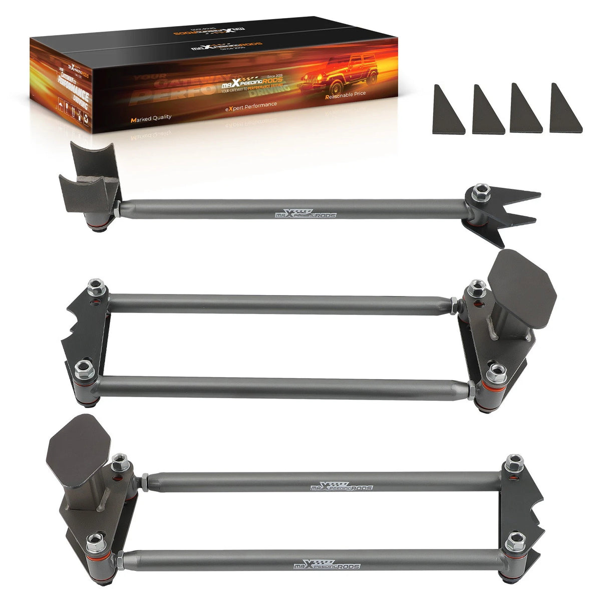 4 Link Kit for Universal Air Ride Rat Rod Classic Truck (1.25 DOM)
