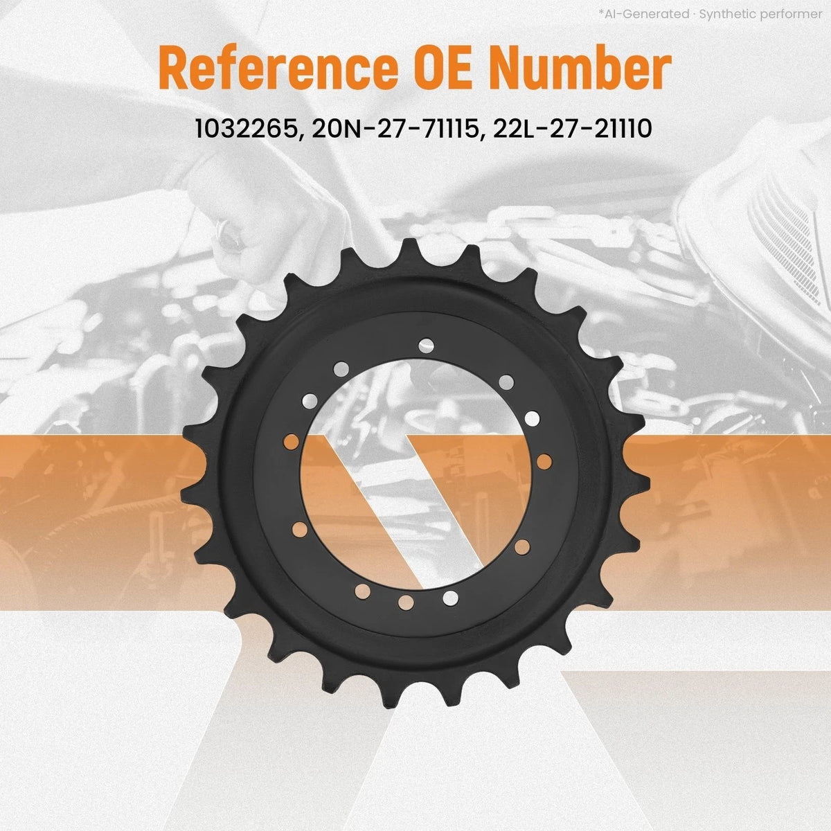 23T Drive Sprocket for John Deere 35D 35G Mini Excavator (2005–2015) 20N-27-71115