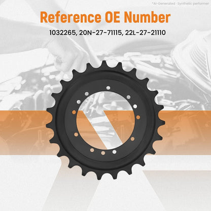 23T Drive Sprocket for John Deere 35D 35G Mini Excavator (2005–2015) 20N-27-71115