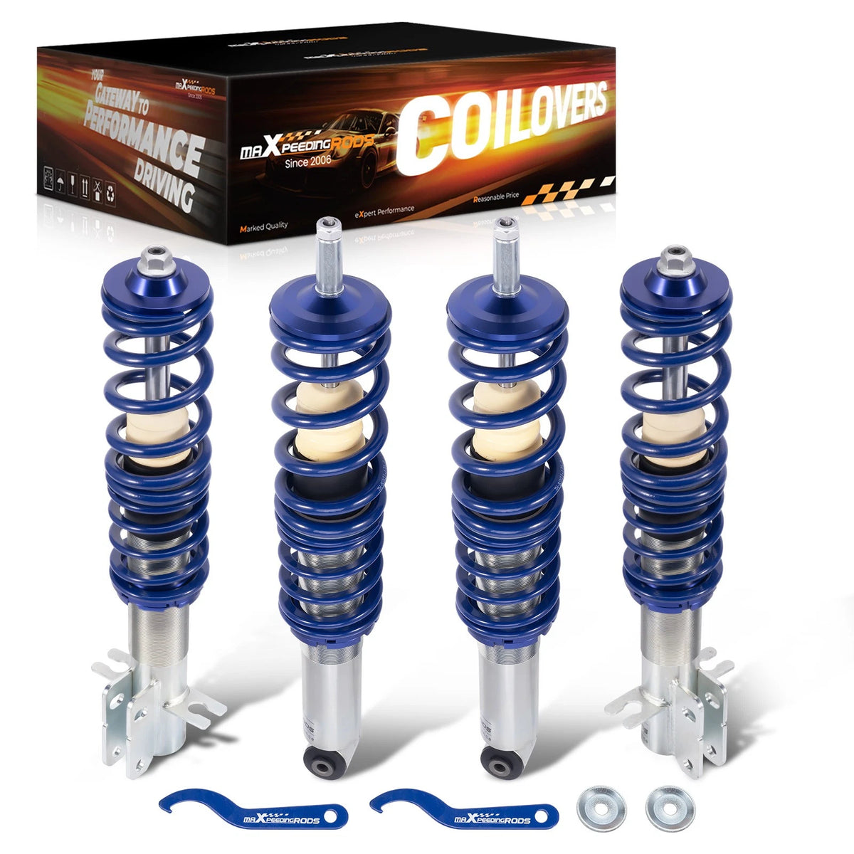 Coilover Kit for VW Golf I Rabbit Cabrio (1974–1984) Coilovers MK1 Blue