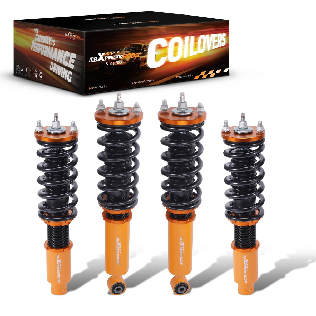 24 Level Adjustable Coilover Lowering Kit for Honda CR-V (1996–2001)