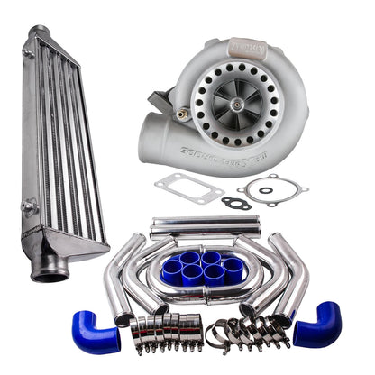 GT3582 Turbocharger T3 Flange with Intercooler & Pipe Kit for Universal