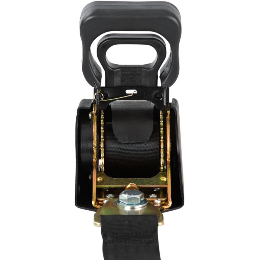 2X 10' Retractable Ratcheting Cargo Tie-Down Straps for Universal Use