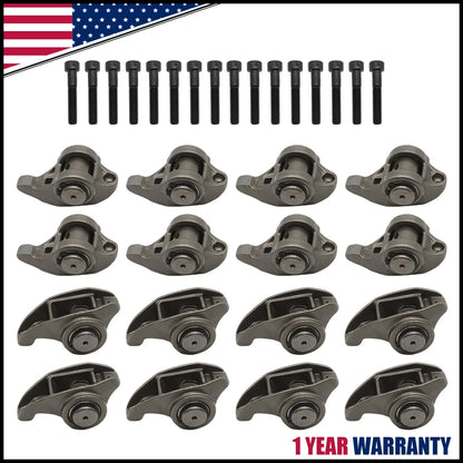 Set of 8 Rocker Arms w/ Trunion Kit for LS3 L99 L76 LS9 L92 5.3L 6.0L 6.2L