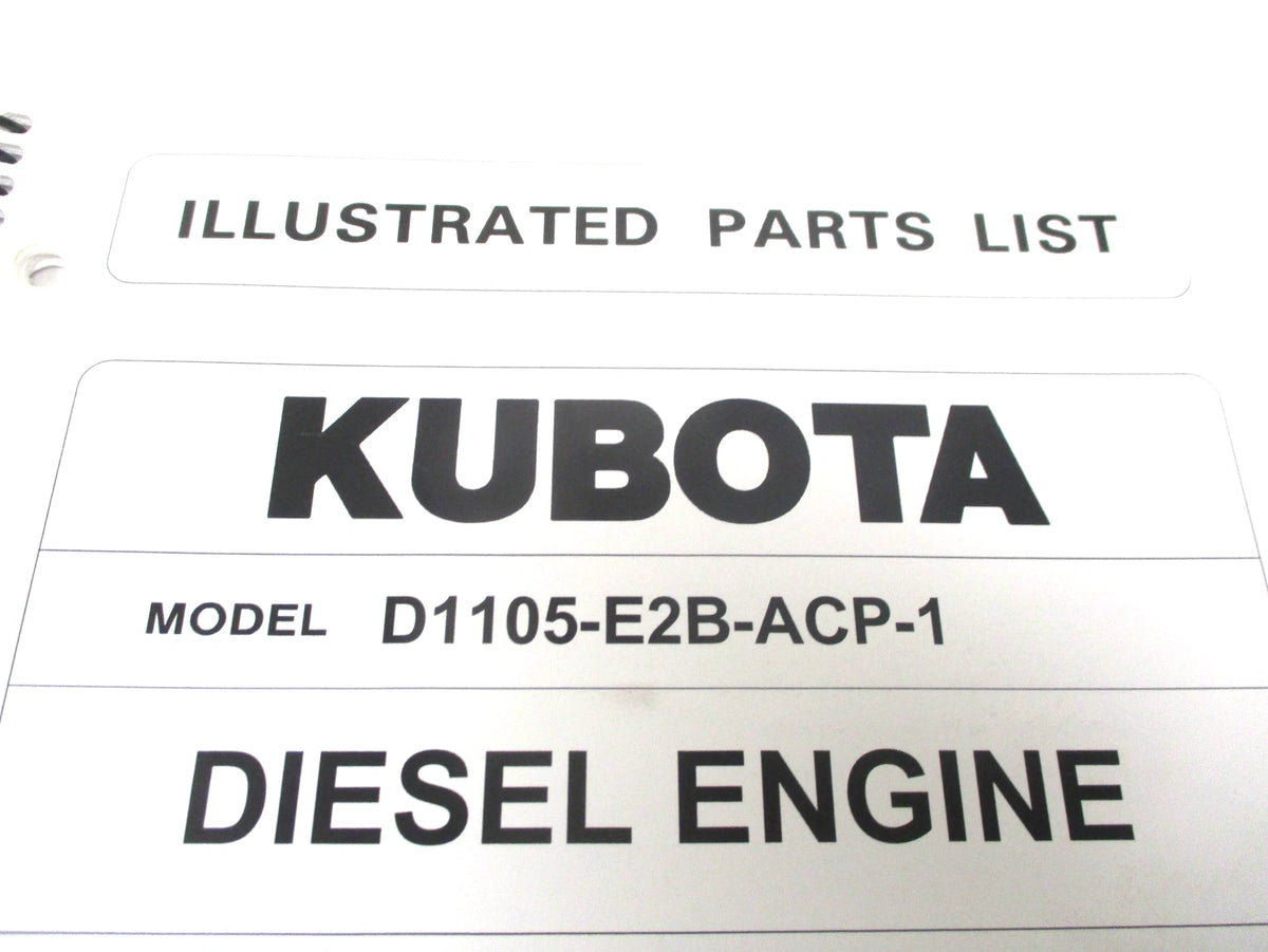 Illustrated Parts List for Kubota D1105-E2B-ACP-1 Diesel Engine (97898-68060)