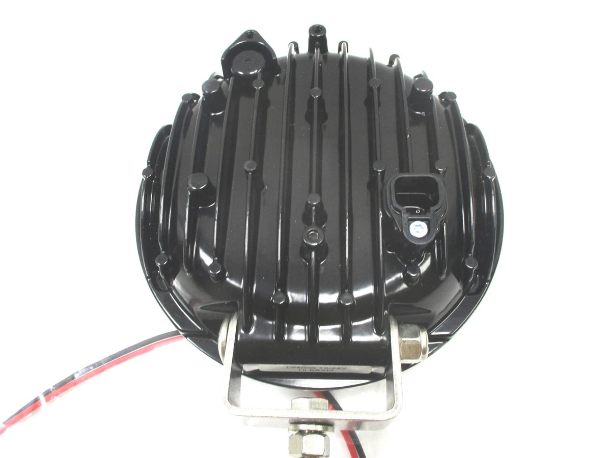 Set of 2 JWS 7" Round LED Truck Lights TS4000 12-24V Pedestal Mount