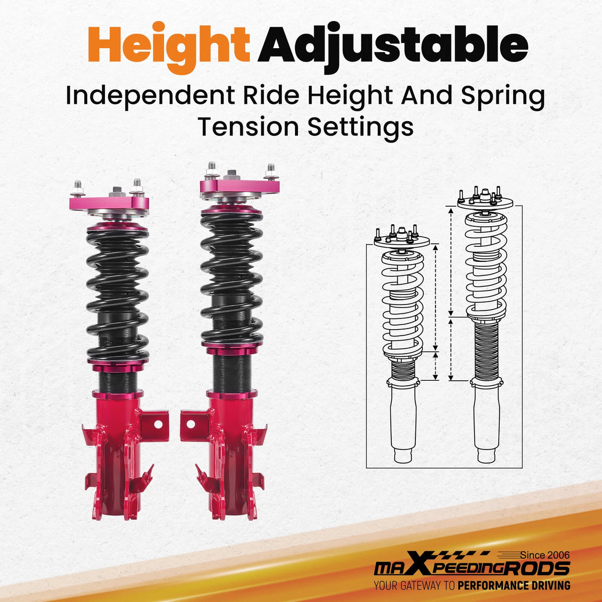 Coilovers Struts Kit for Honda Civic Si (2014–2015)