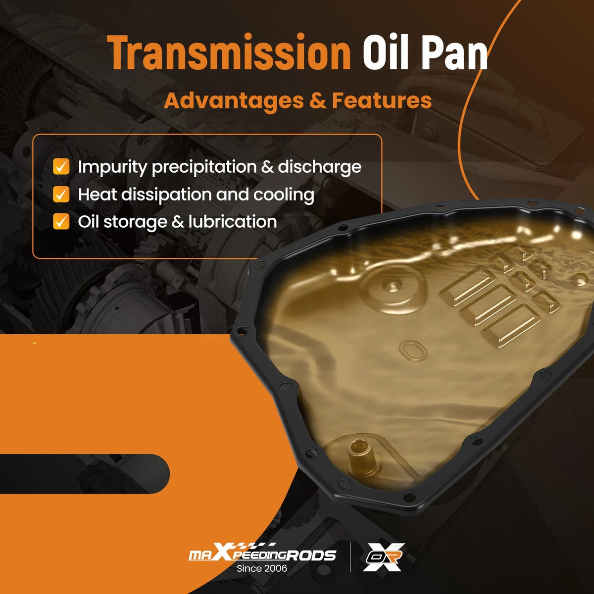 Oil Pan Transmission for Nissan Sentra 1.8L, Versa 1.6L (2012–2019) OEM 313903JX0A