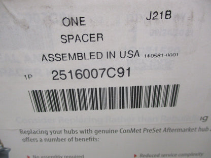 Wheel Bearing Spacer for International Conmet (2516007C91)