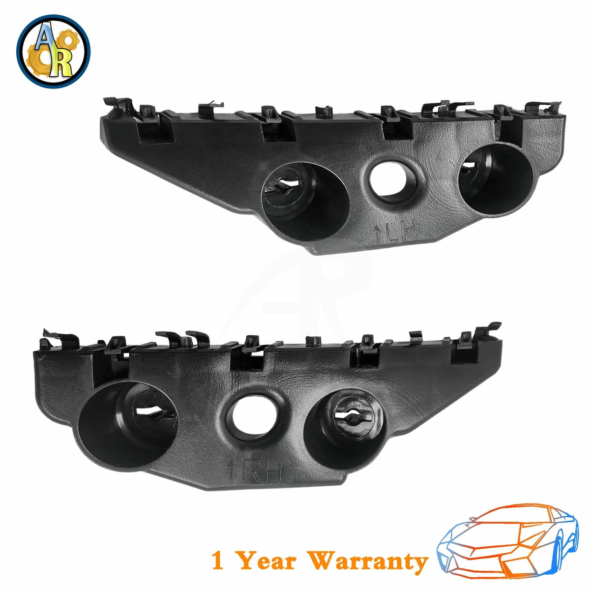 Set of 2 Front Bumper Bracket Retainers for Nissan Altima (2016–2018)