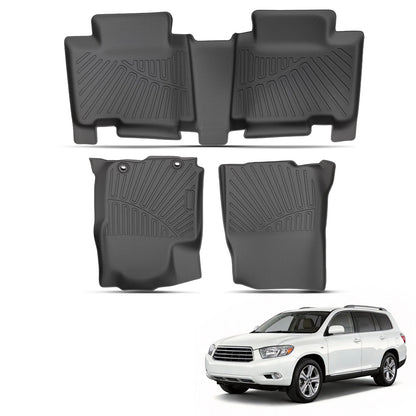 Set of 4 Anti-Slip Floor Mats Liner for Toyota RAV4 (2013–2018) TPE All-Weather