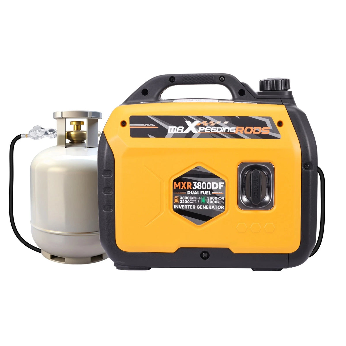 3800W Dual Fuel Inverter Generator for RV (20h Propane Runtime)