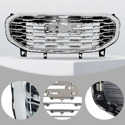 Denali Style Chrome Front Upper Grille for GMC Terrain (2018–2021)