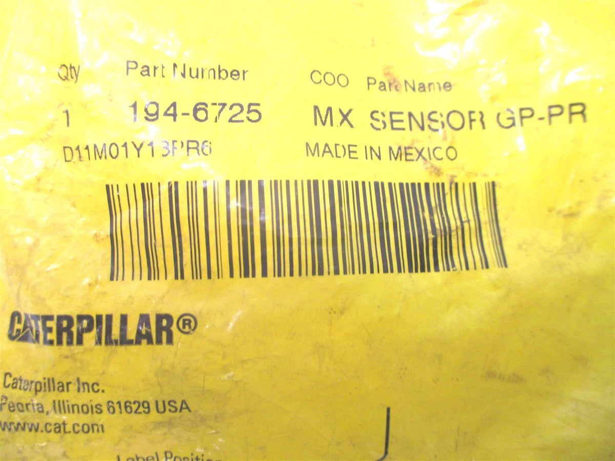 Genuine Pressure Sensor 194-6725 for Caterpillar (1135kPa)