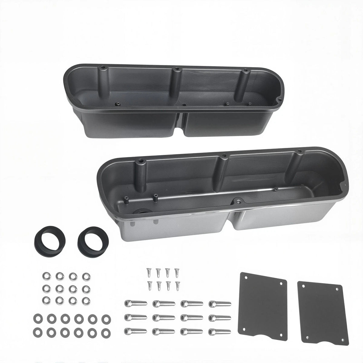Tall Polished Aluminum Valve Covers for Ford Small Block 289 302 351W (1962–1985)