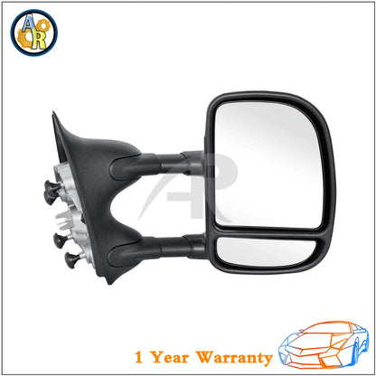 Right Towing Manual Mirror for Ford F-250 F-350 F-450 Super Duty (1999–2007)