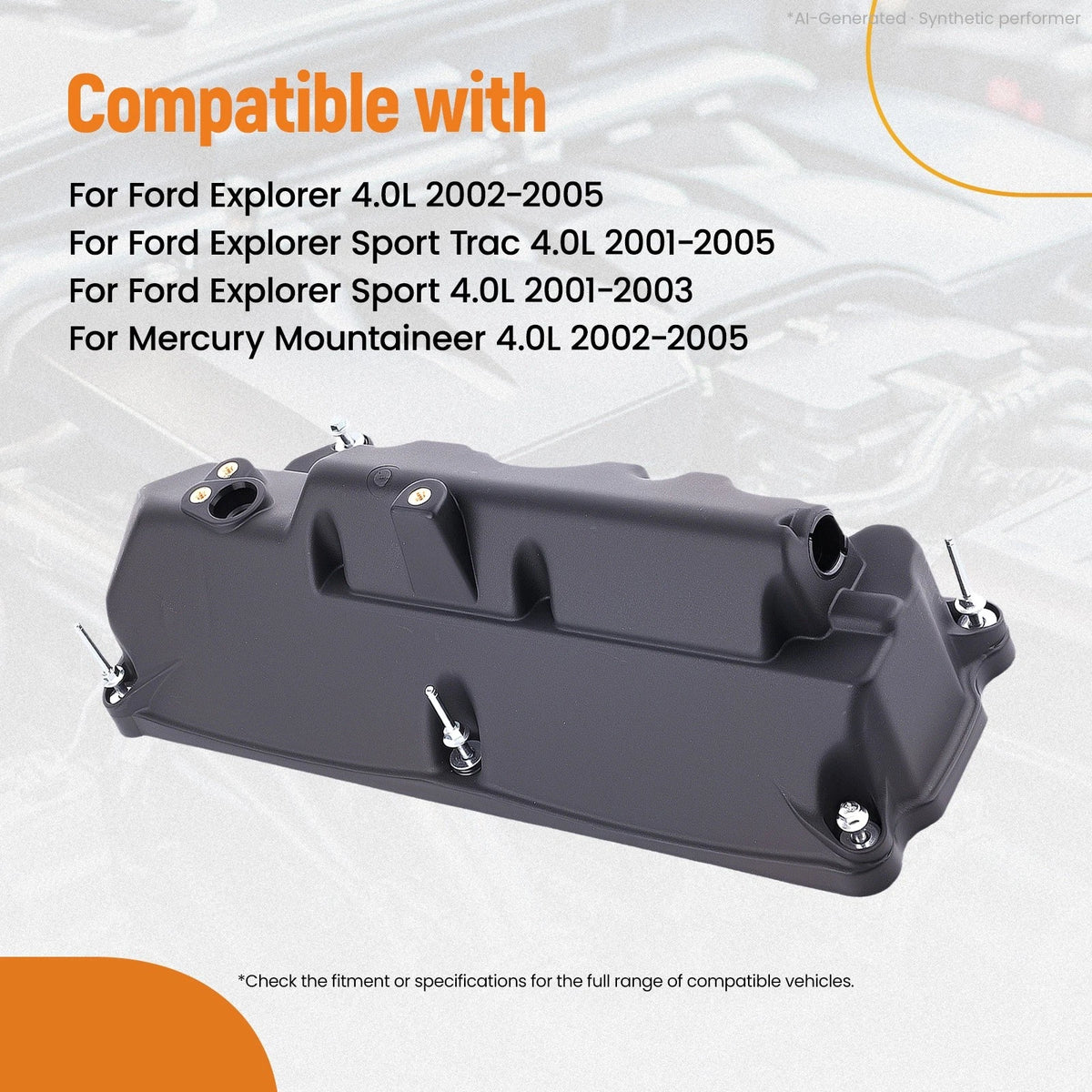 Engine Valve Cover Left Side for Ford Explorer, Mercury Mountaineer (2001–2005)