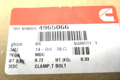 T-Bolt Clamp for Cummins ISB/QSB (4965066)