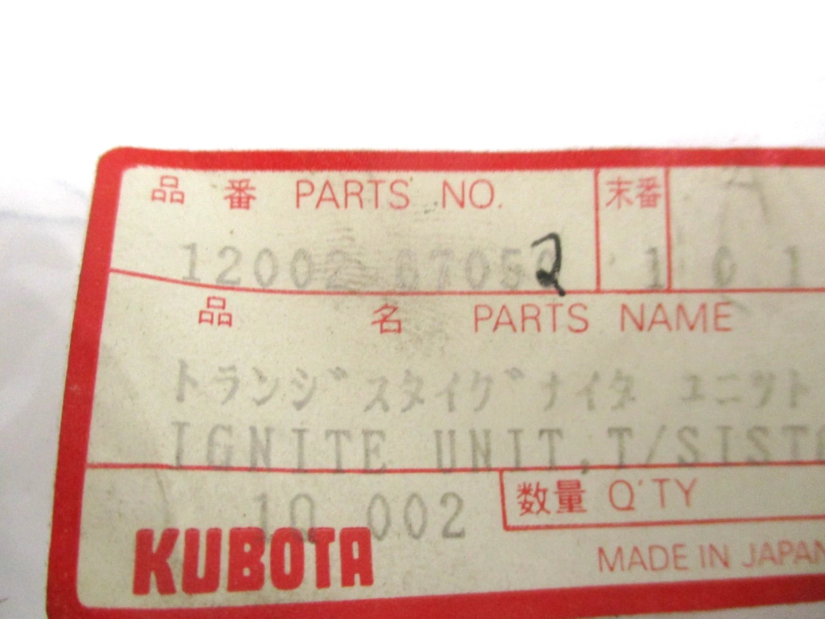 Transistor Igniter for Kubota AV2500-3Y, AV1600-3Y (OEM 12002-67052)
