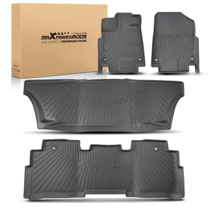 Set of 3 Floor Mats Liners for Honda Odyssey (2018–2025)