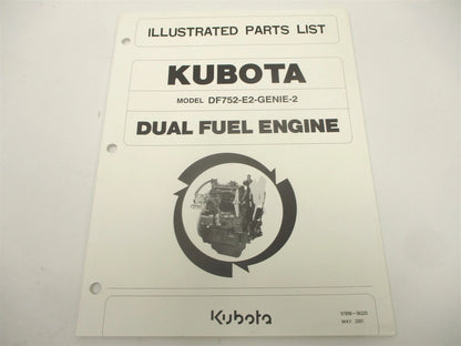 Illustrated Parts List Manual for Kubota DF752-E2-Genie-2 (Dual Fuel)