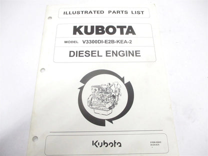 Illustrated Parts List Manual for Kubota V3300DI-E2B-KEA-2 Engine