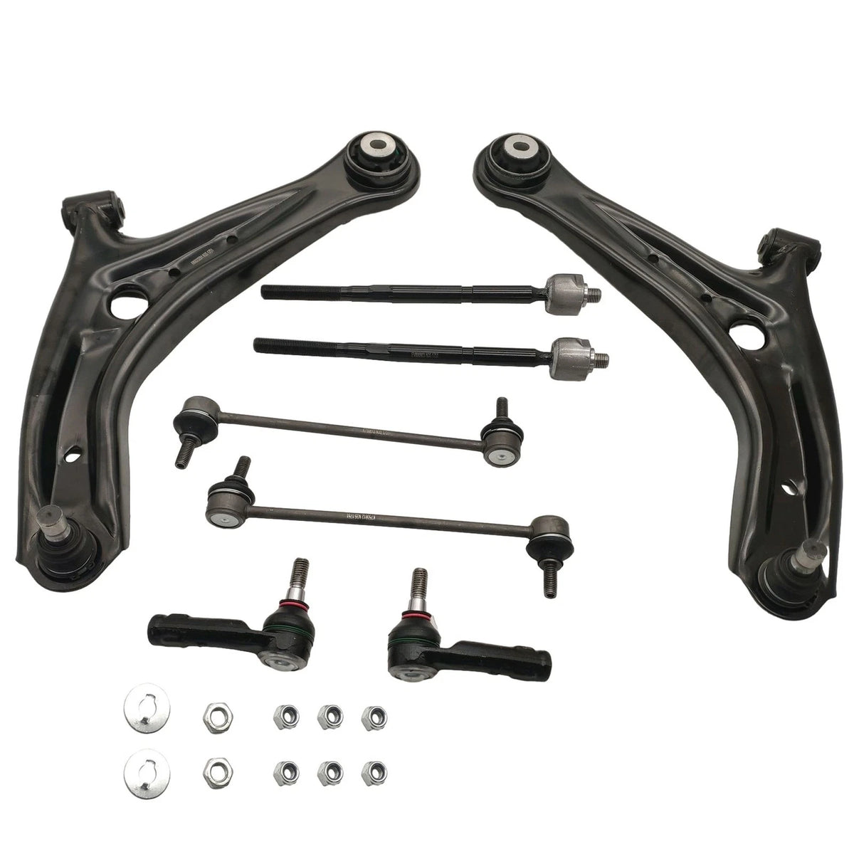 8PCS Suspension Kit Control Arms Tie Rods Sway Bar End Links for Ford Fiesta (2011–2019)