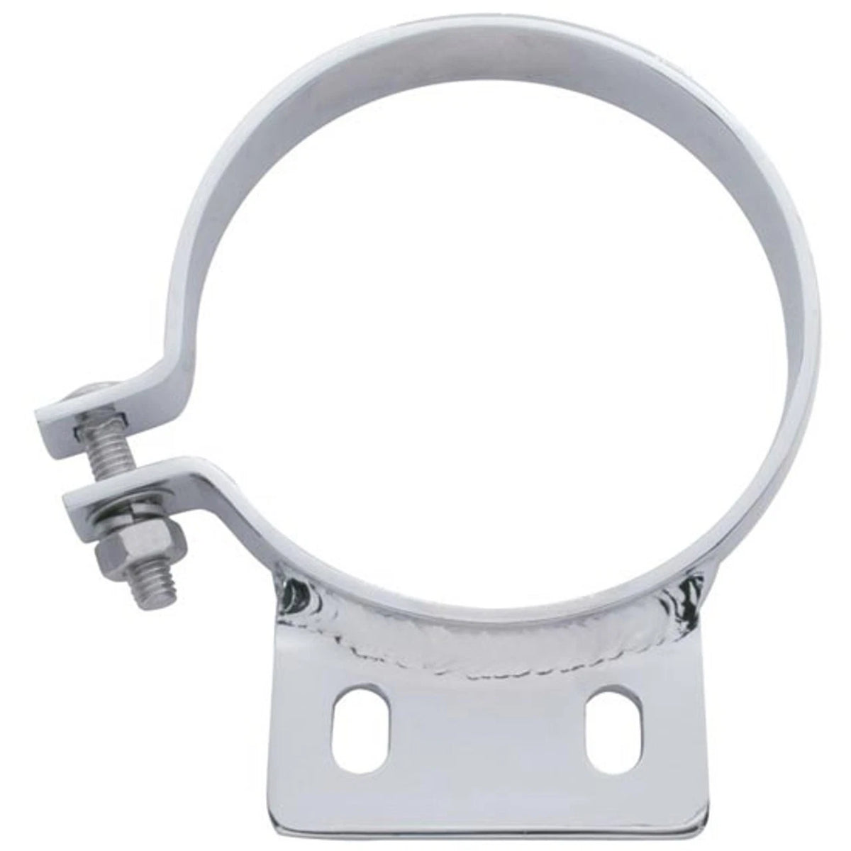TPHD 6 Inch Narrow Chrome-Plated Steel Exhaust Clamp for Peterbilt