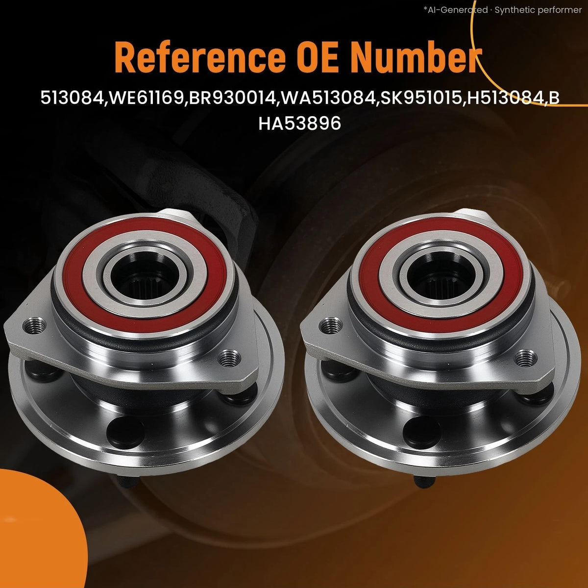 Set of 2 Front Wheel Hubs for Jeep Grand Cherokee (1993–1998) BR930014