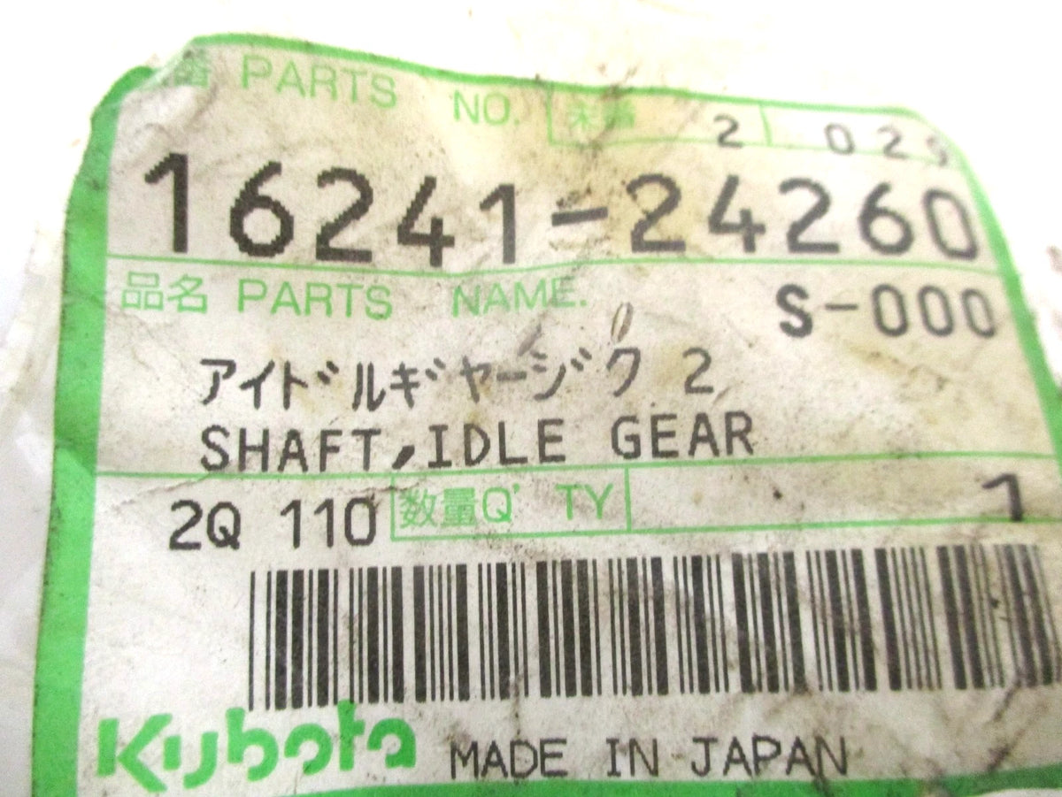 Idle Gear Shaft for Kubota F2400, FZ2100, FZ2400 (16241-24260)