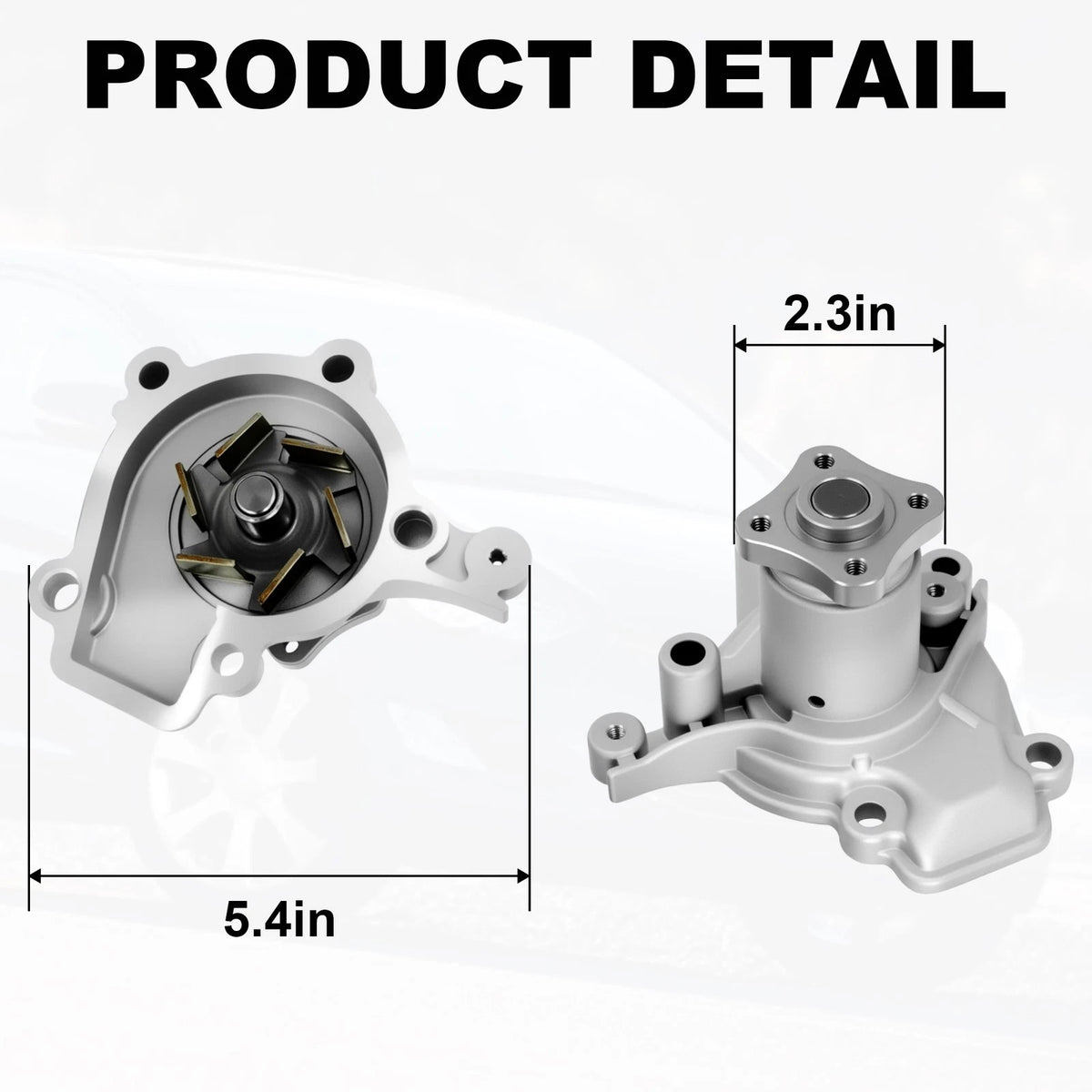 Water Pump for Hyundai Elantra Tiburon Kia 1.8L 2.0L (1996–2010) 146-2020