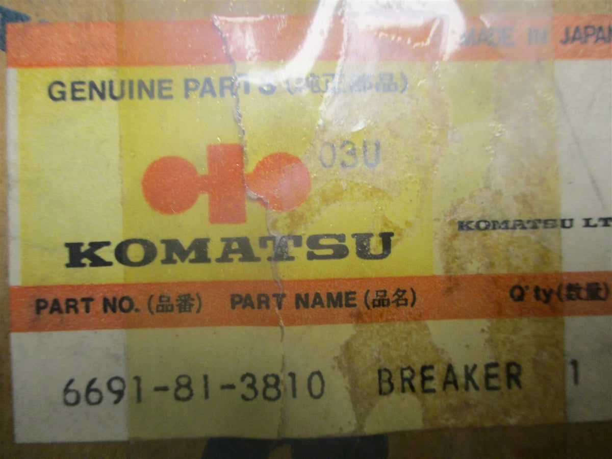 Instrument Panel Circuit Breaker for Komatsu D55S D60A D60P D65A D75S (6691-81-3810)