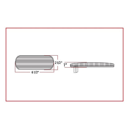 Dual Revolution Red Stop, Turn & Tail to White Back-Up LED Light for